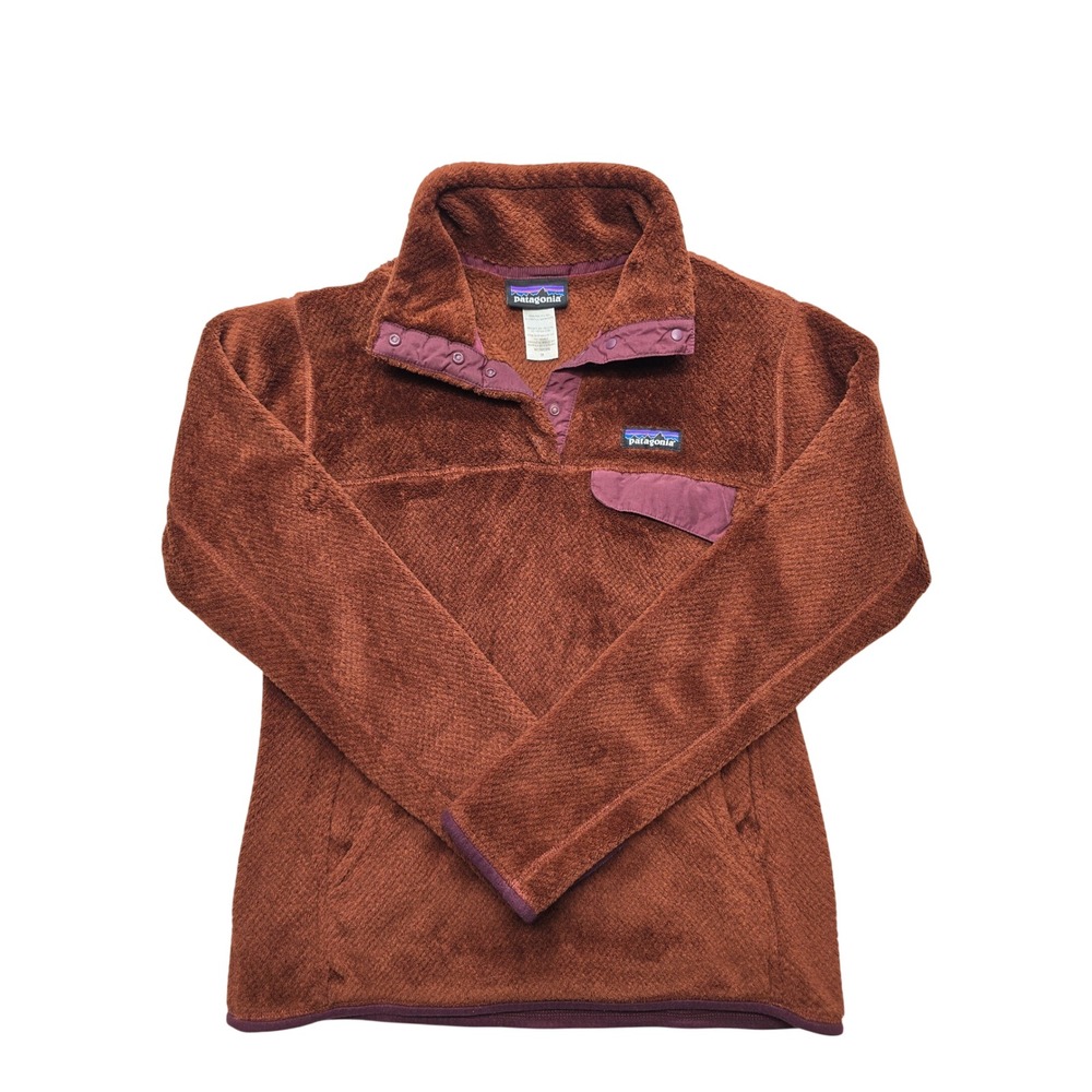 Patagonia‎ Re-Tool Snap-T Pullover Fleece Polartec Gorpcore Brown Womens Medium
